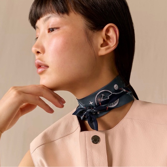 Hermes Accessories - NWT Hermes C'est la Fete Twilly 86 Scarf - Authentic New in Box 100% Silk